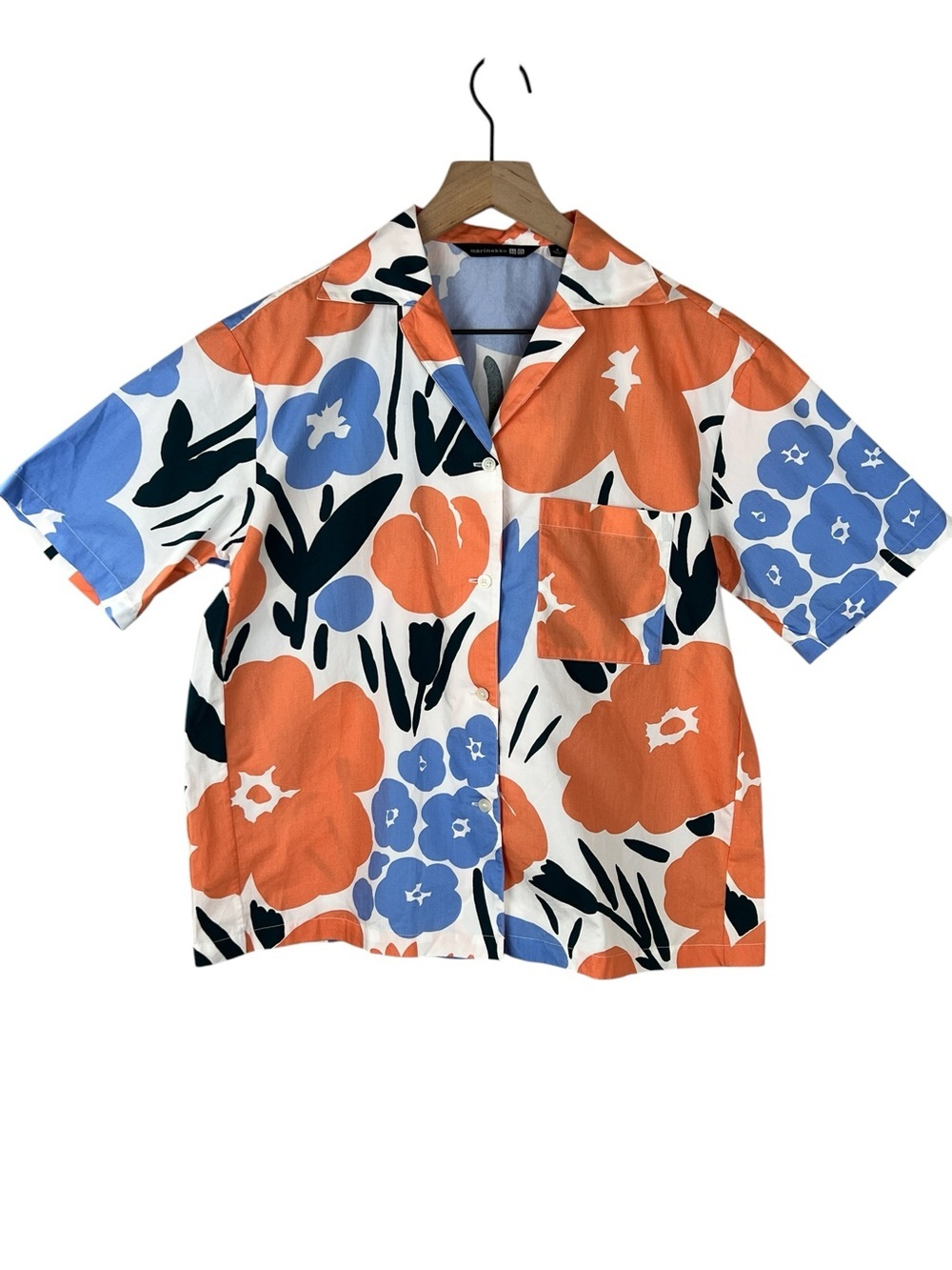 Uniqlo X Marimekko Floral Camp Shirt